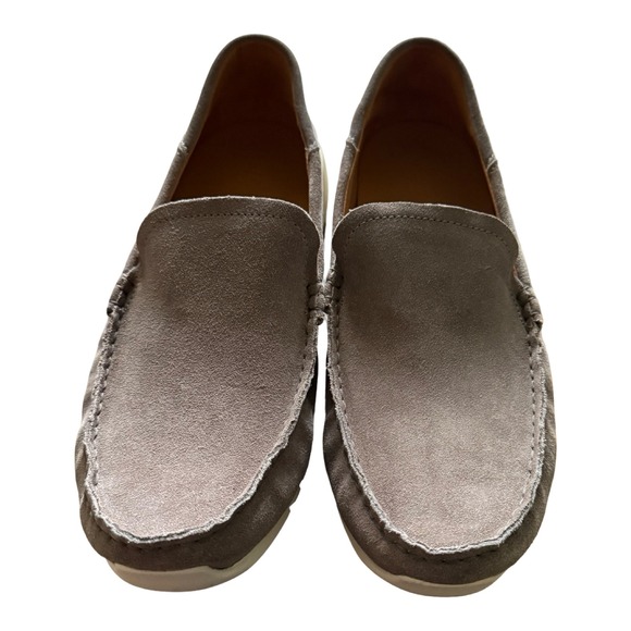 Olukai Men\'s KA\'A LOAFER Mens Grey Suede Slip On Loafers Drop In Heel Shoes‎ NEW main image 11